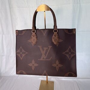 Louis Vuitton Small On The Go Reverse Monogram Handbag
